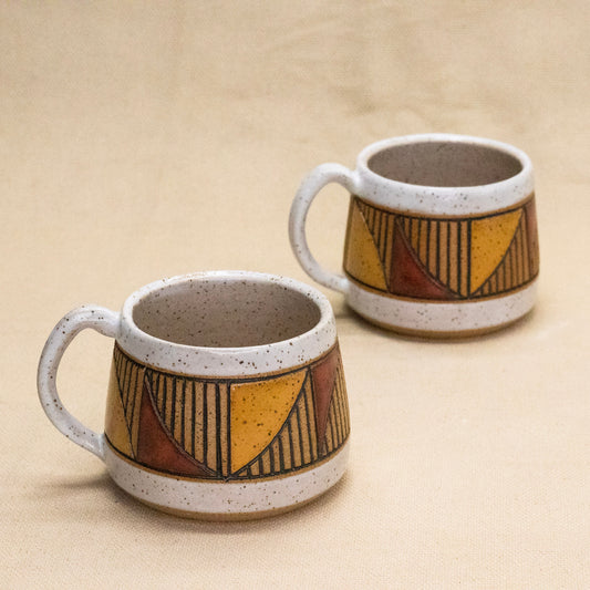 Small Bridge Mug (Cedar/Wheat) by Sanctuary Ceramics