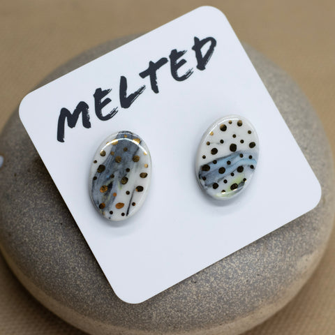 Studs #1 by Melted Porcelain