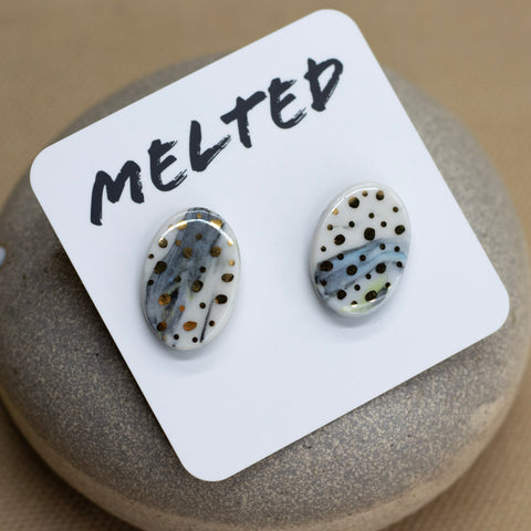 Studs by Melted Porcelain