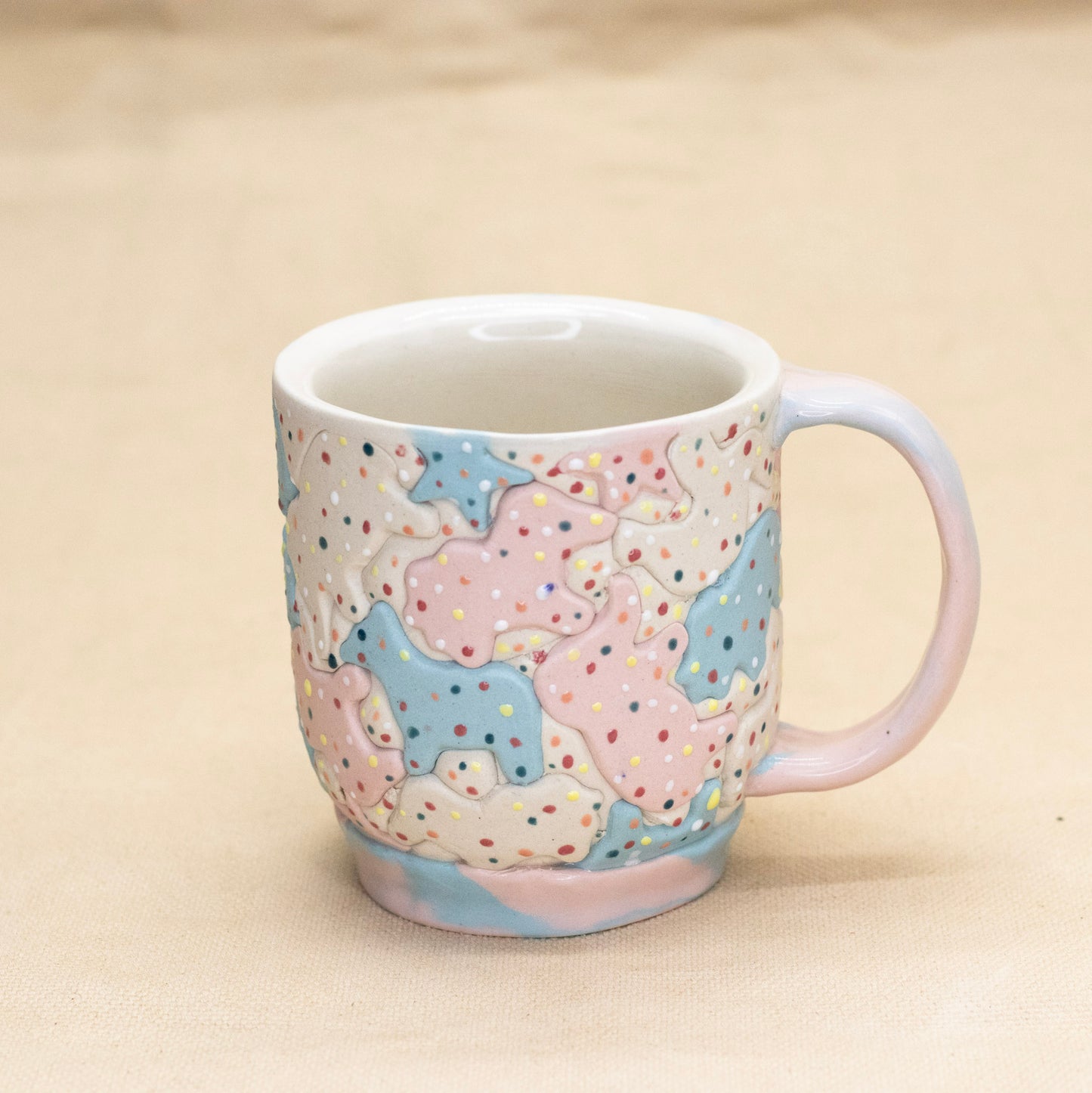 Trans Pride Circus Animal Mug by Amber Frances