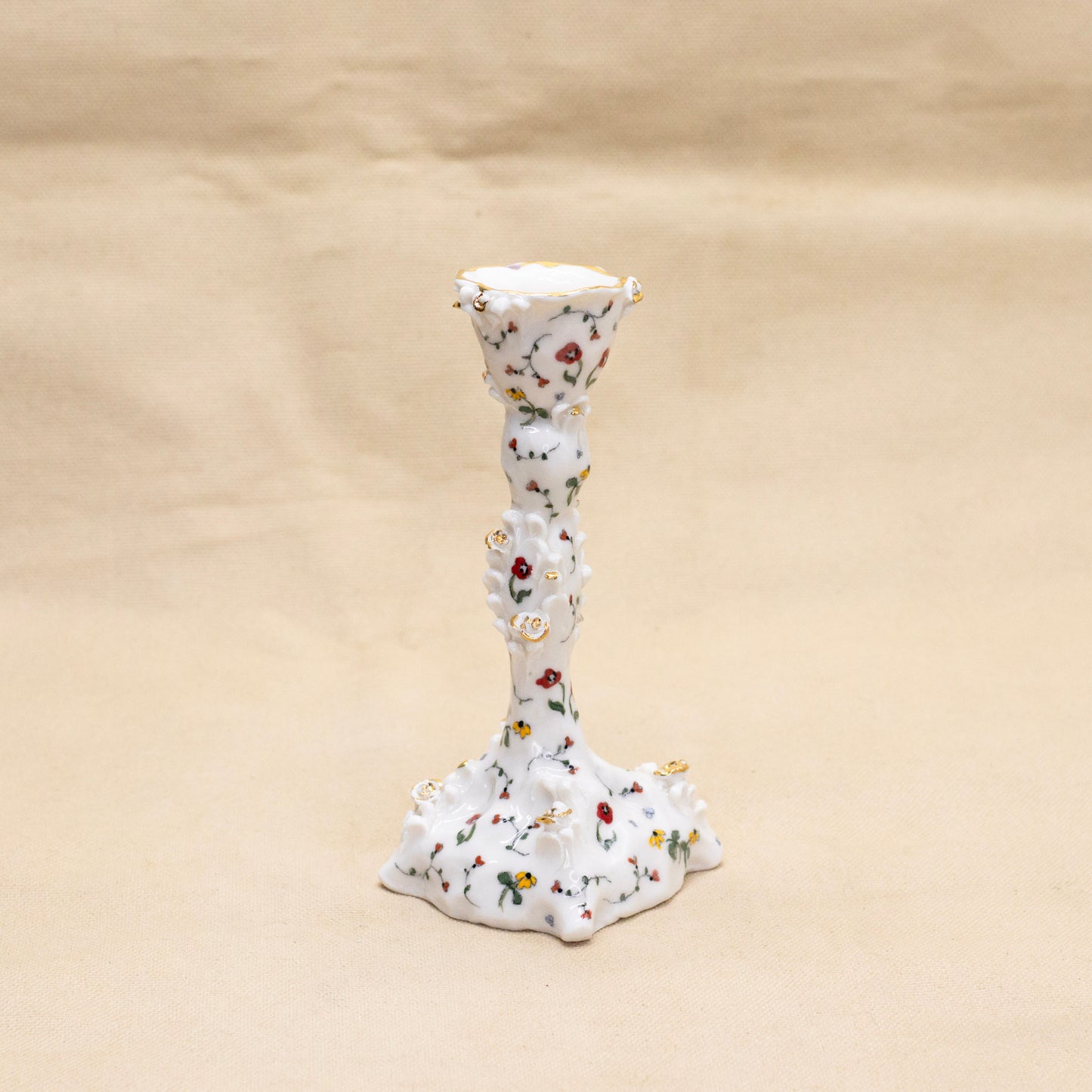 Secret Garden Candleholder (Gold) by Krista Cortese