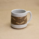 Charcoal Chevron Mug by Sanctuary Ceramics