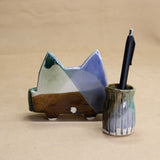 Business Card Stand & Pen Holder by Yuka Nakano