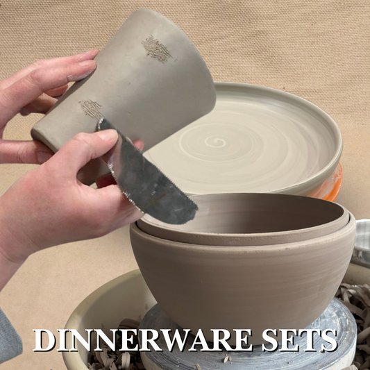 Throwing Large Dinnerware Sets: 2 Week Intensive. August 17th - August 27th from 6:30 PM - 9:30 PM