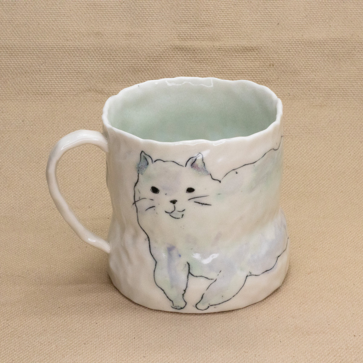 Cat Mug by Ryana Lawson