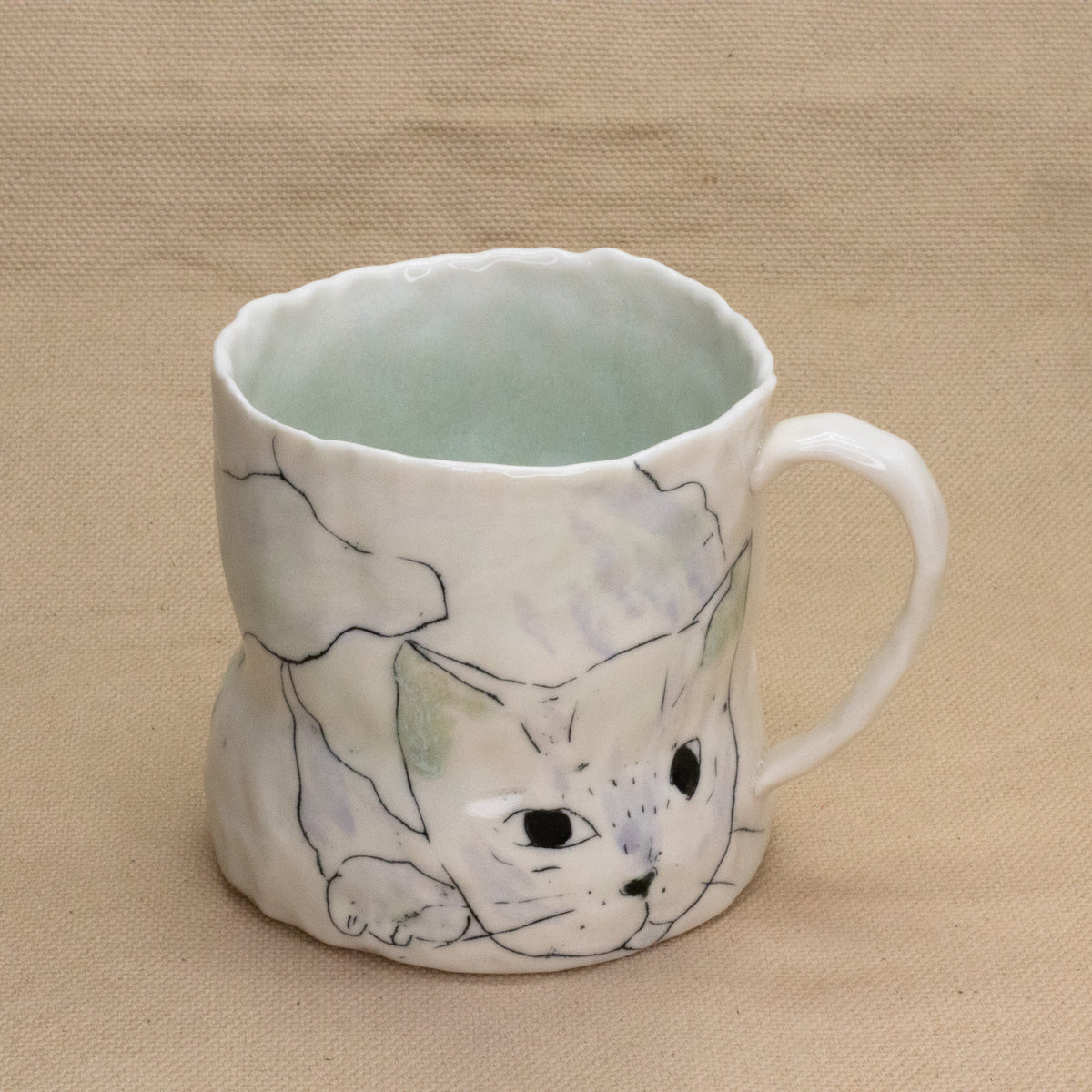 Cat Mug by Ryana Lawson