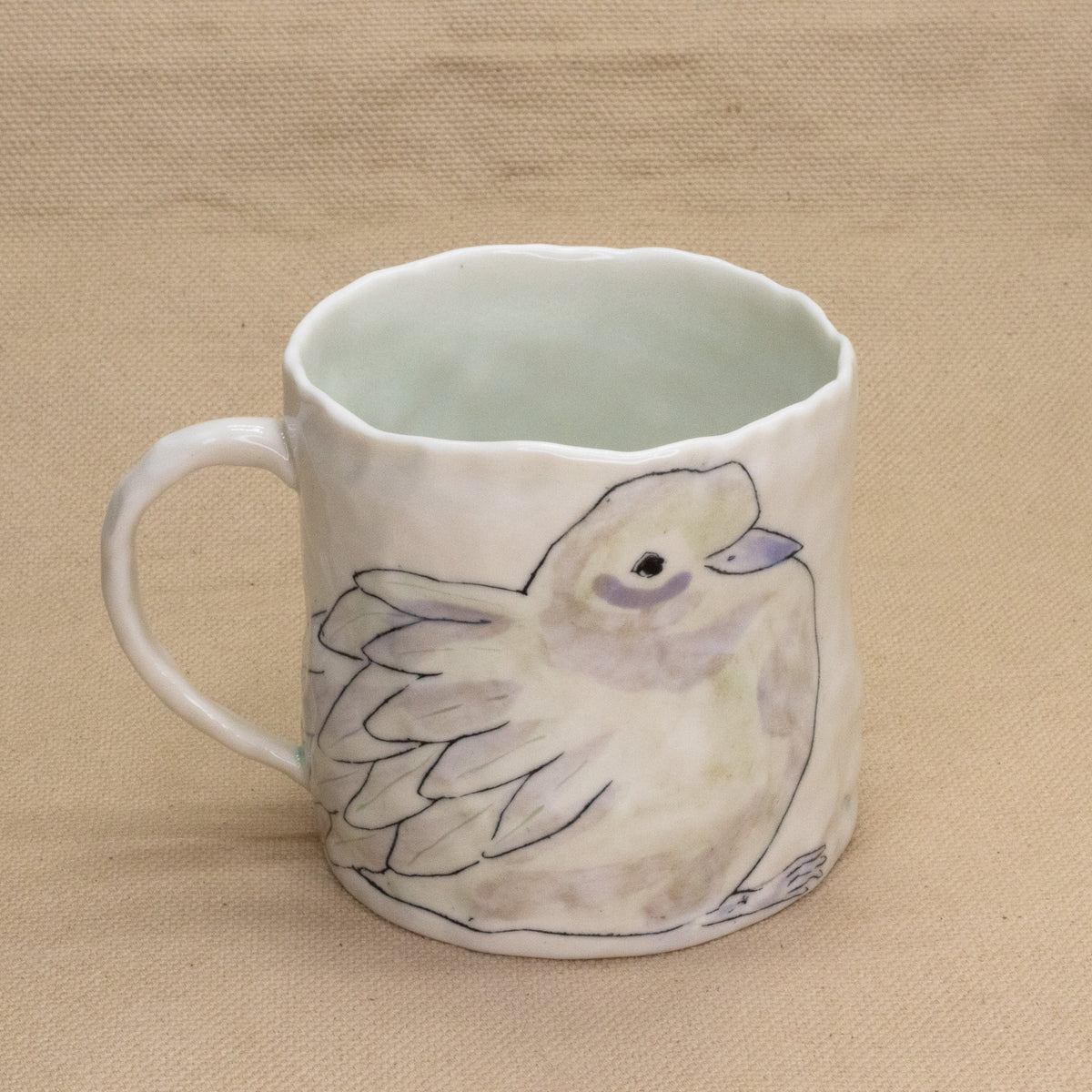 Pigeon Mug by Ryana Lawson