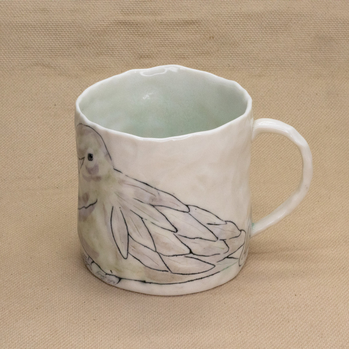 Pigeon Mug by Ryana Lawson