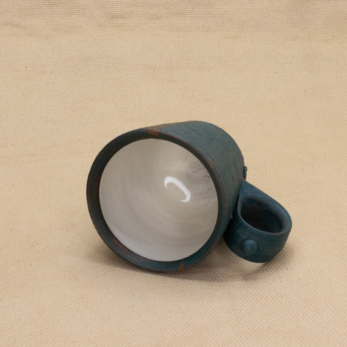Espresso Mug (Peacock/Brown) by Functional Heirlooms