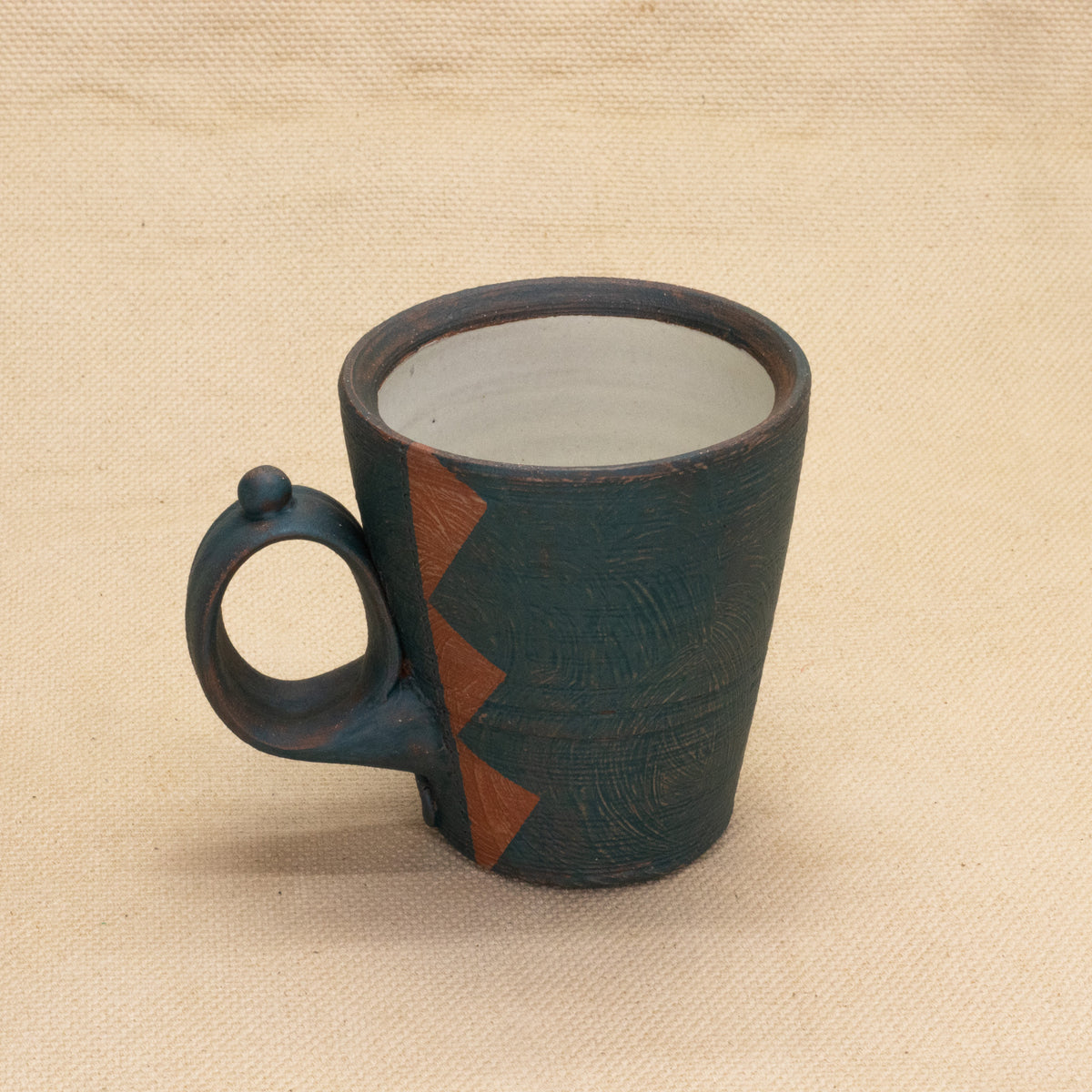 Espresso Mug (Peacock/Pink) by Functional Heirlooms
