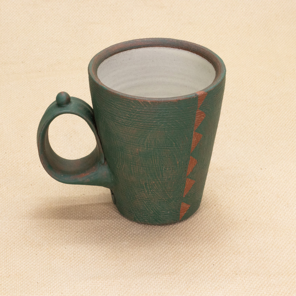 Espresso Mug (Jade/Pink) by Functional Heirlooms
