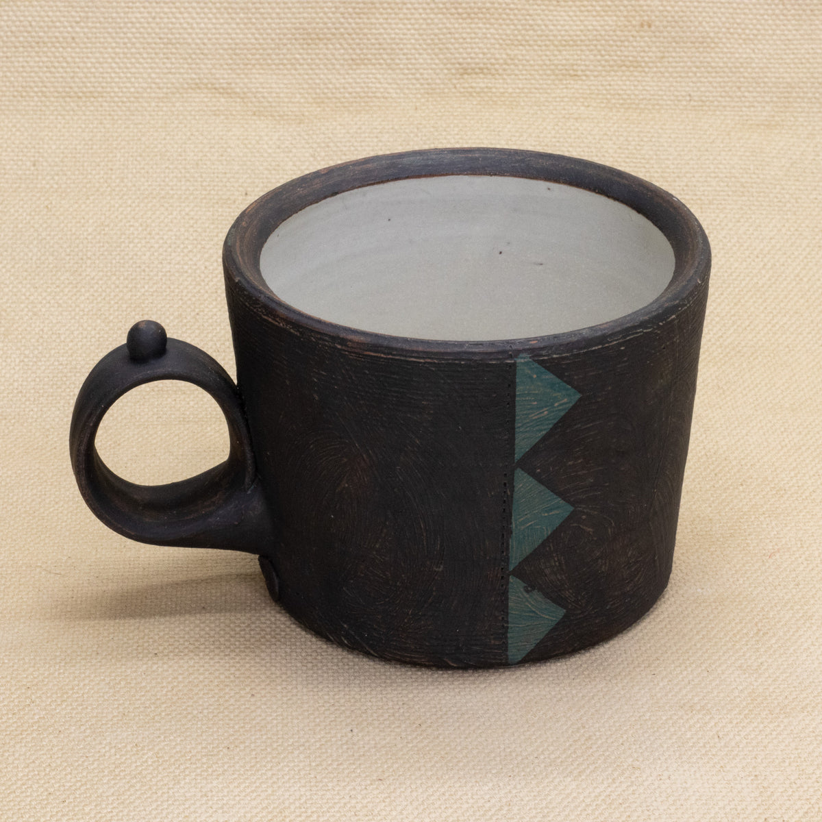 Mug (Faded Black/Peacock) by Functional Heirlooms