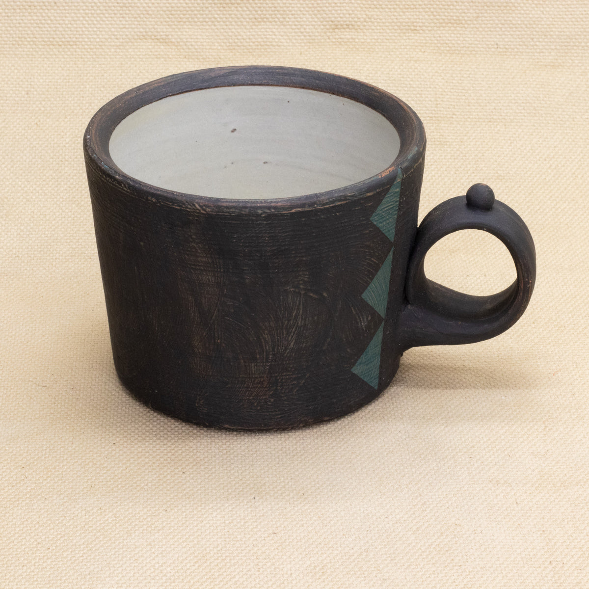 Mug (Faded Black/Peacock) by Functional Heirlooms