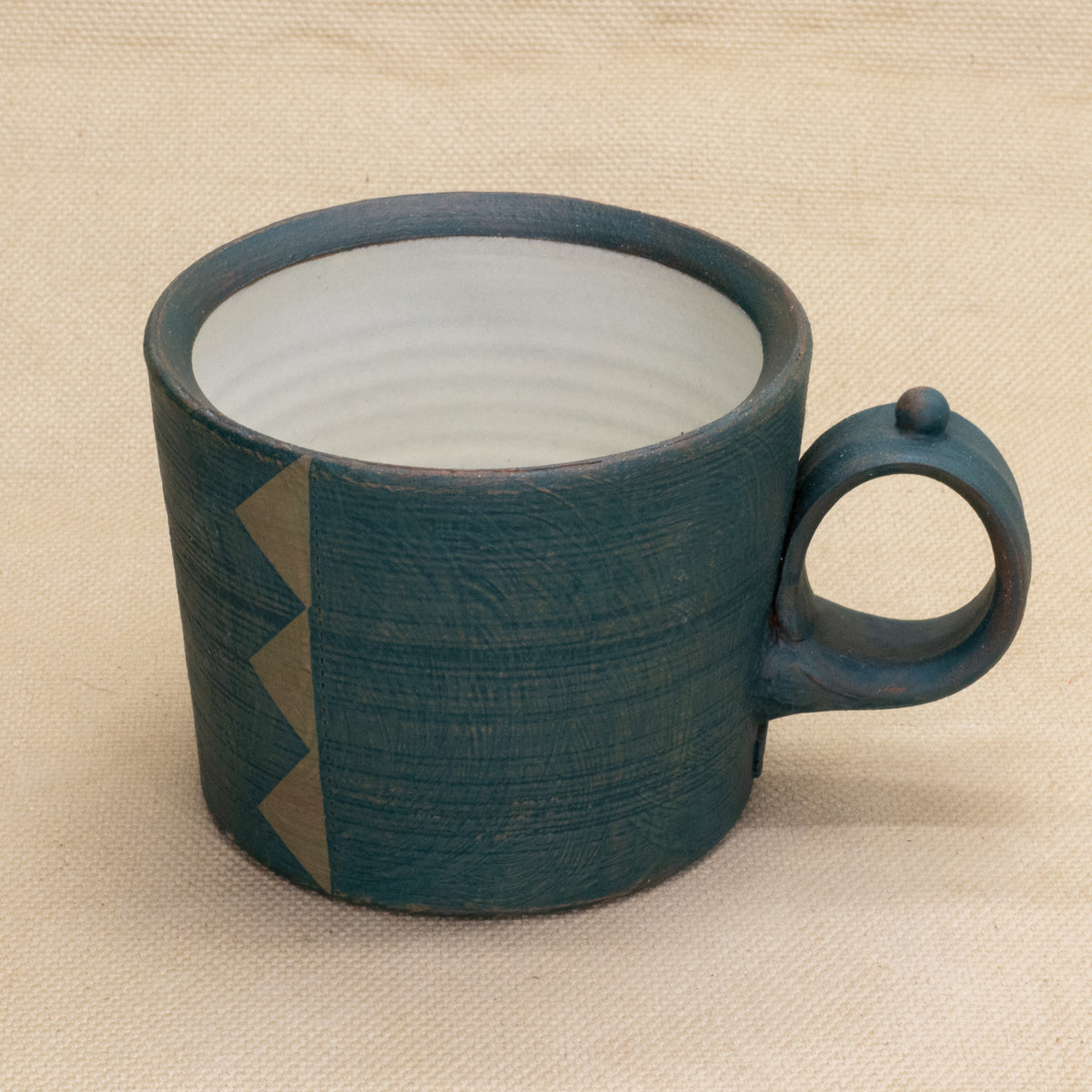 Mug (Peacock/Green) by Functional Heirlooms