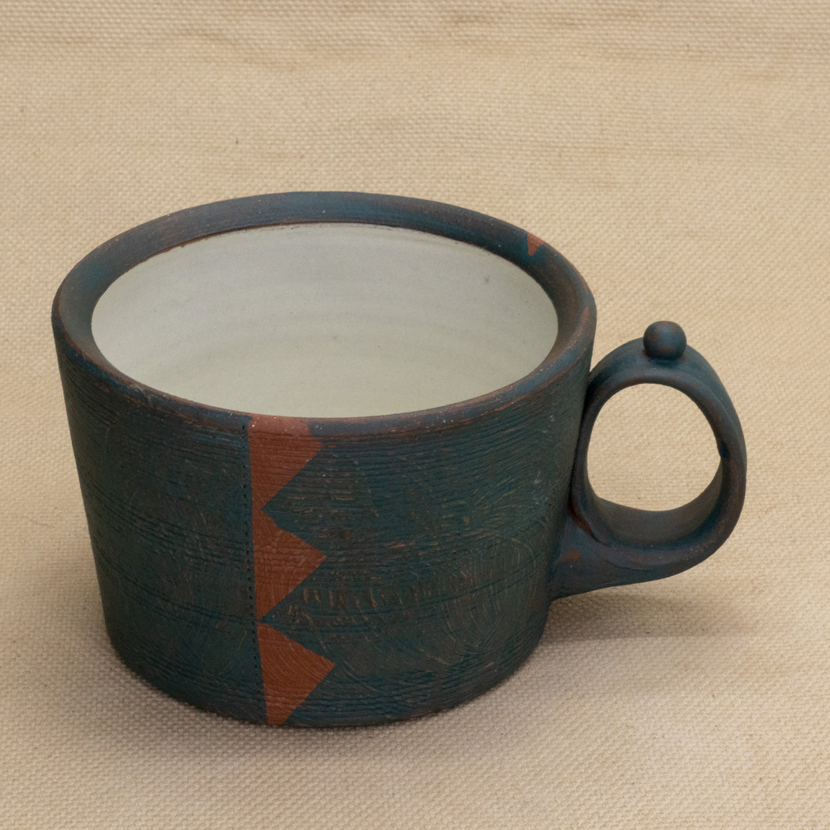 Mug (Peacock/Pink #2) by Functional Heirlooms