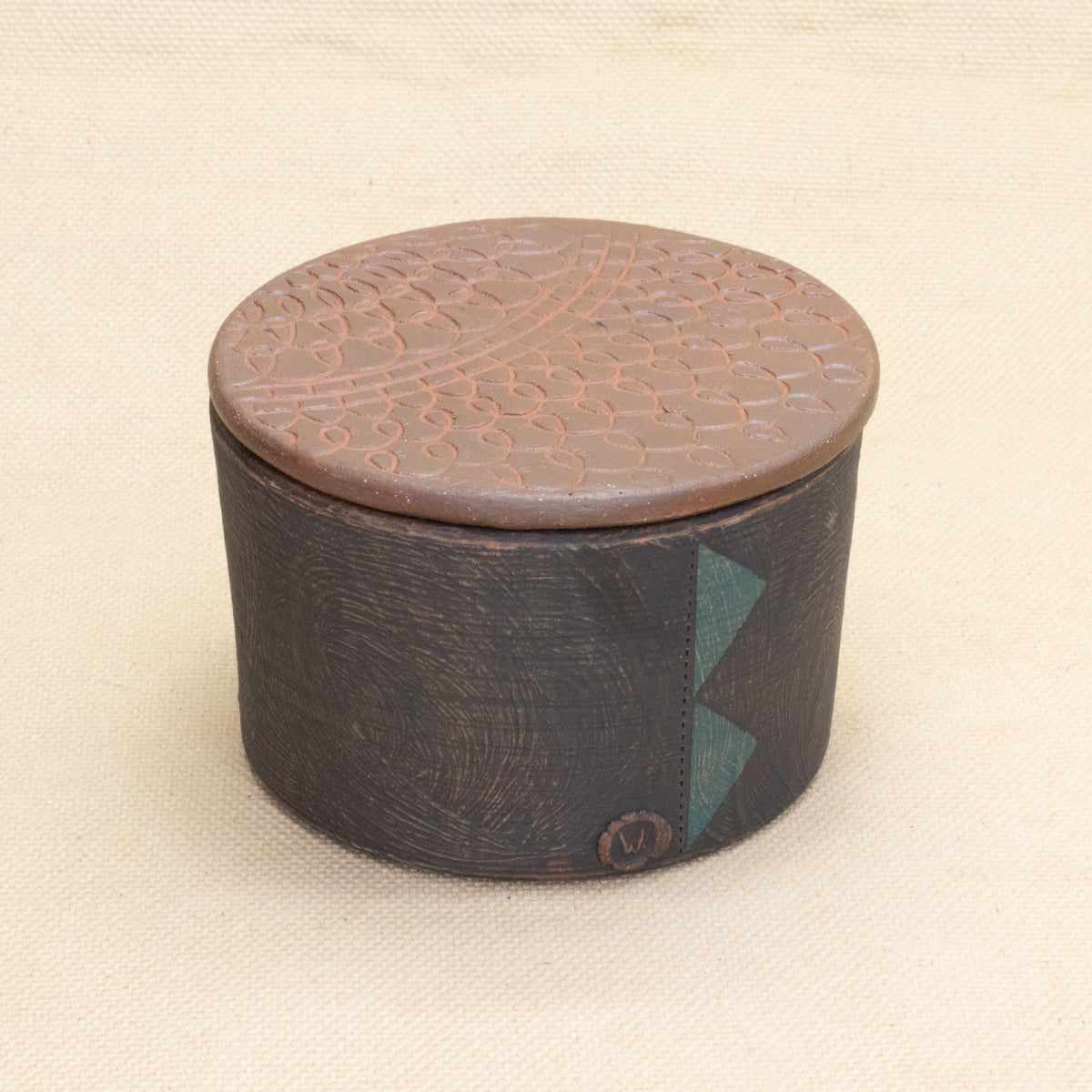 Salt Cellar (Faded Black/Peacock) by Functional Heirlooms