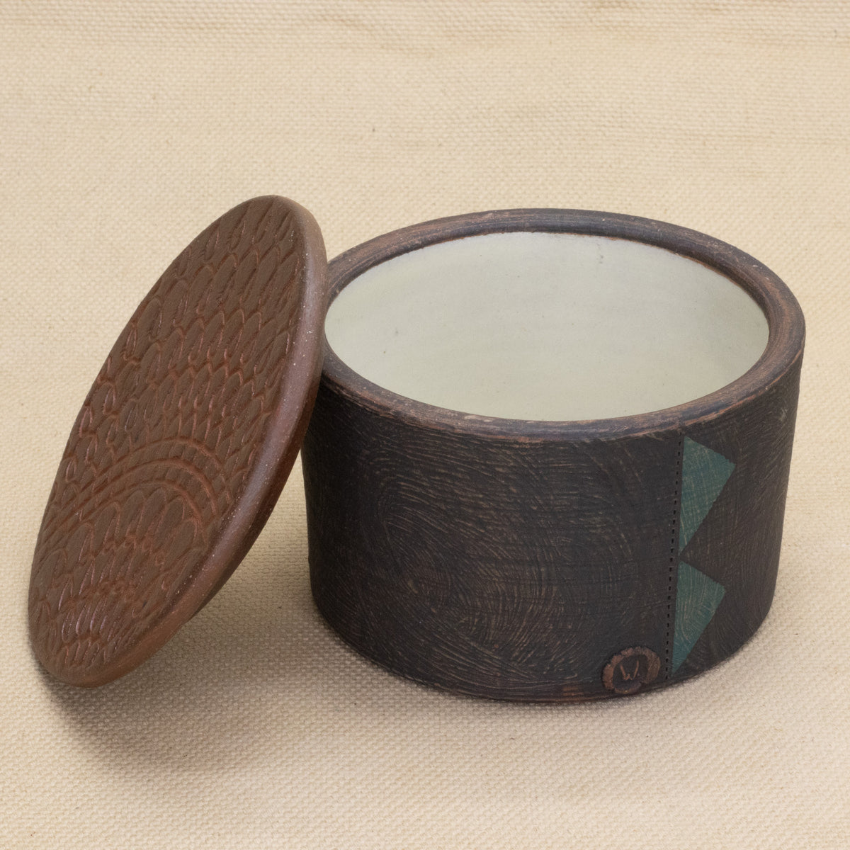 Salt Cellar (Faded Black/Peacock) by Functional Heirlooms