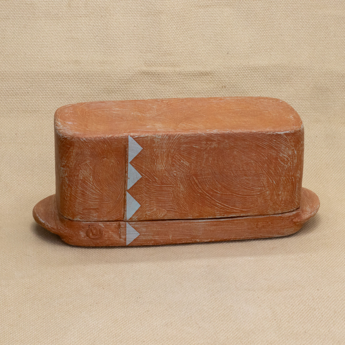 Butter Dish (Red/Blue) by Functional Heirlooms
