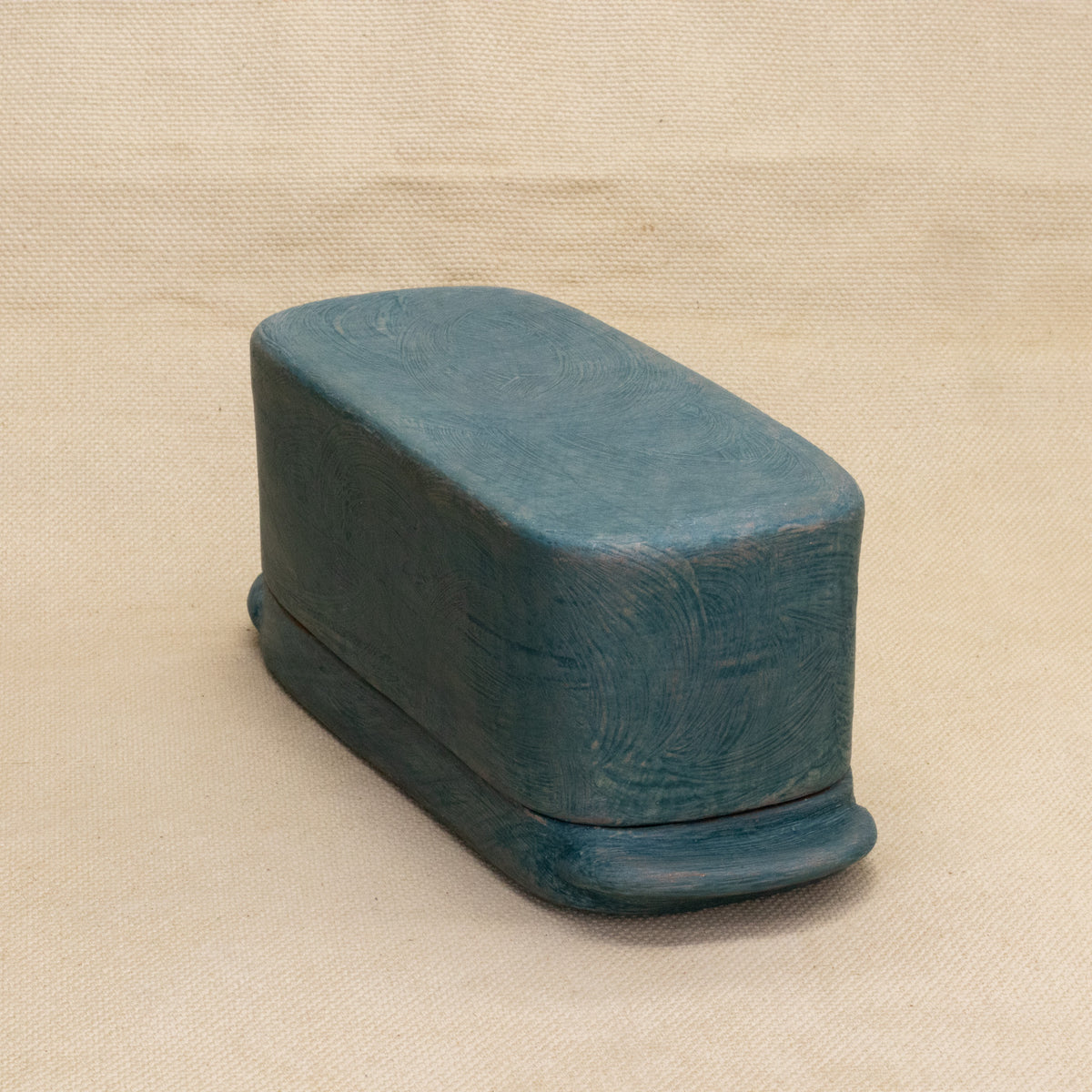 Butter Dish (Peacock/Blue) by Functional Heirlooms