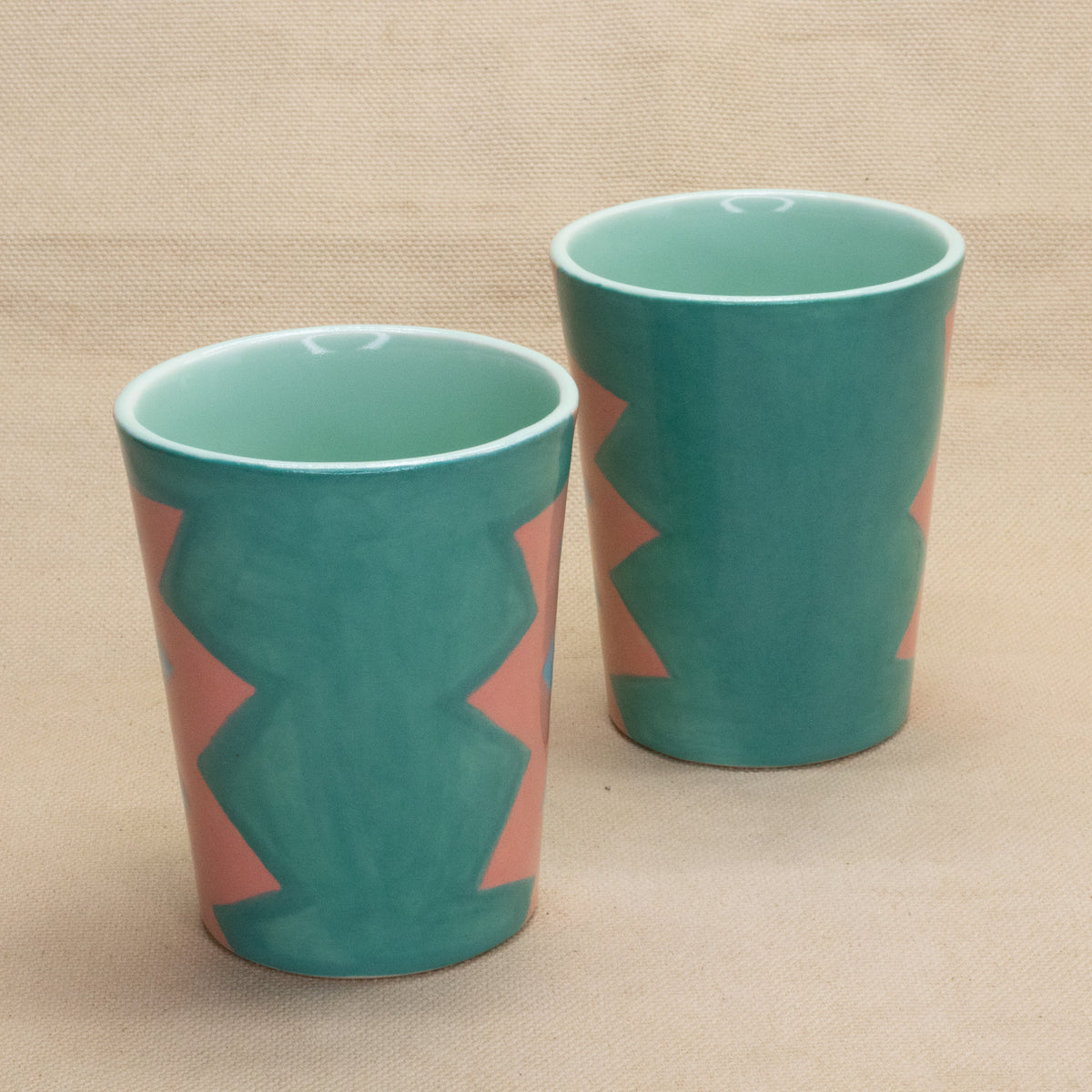 Colorful Luchadora Cups by The Introverted Potter