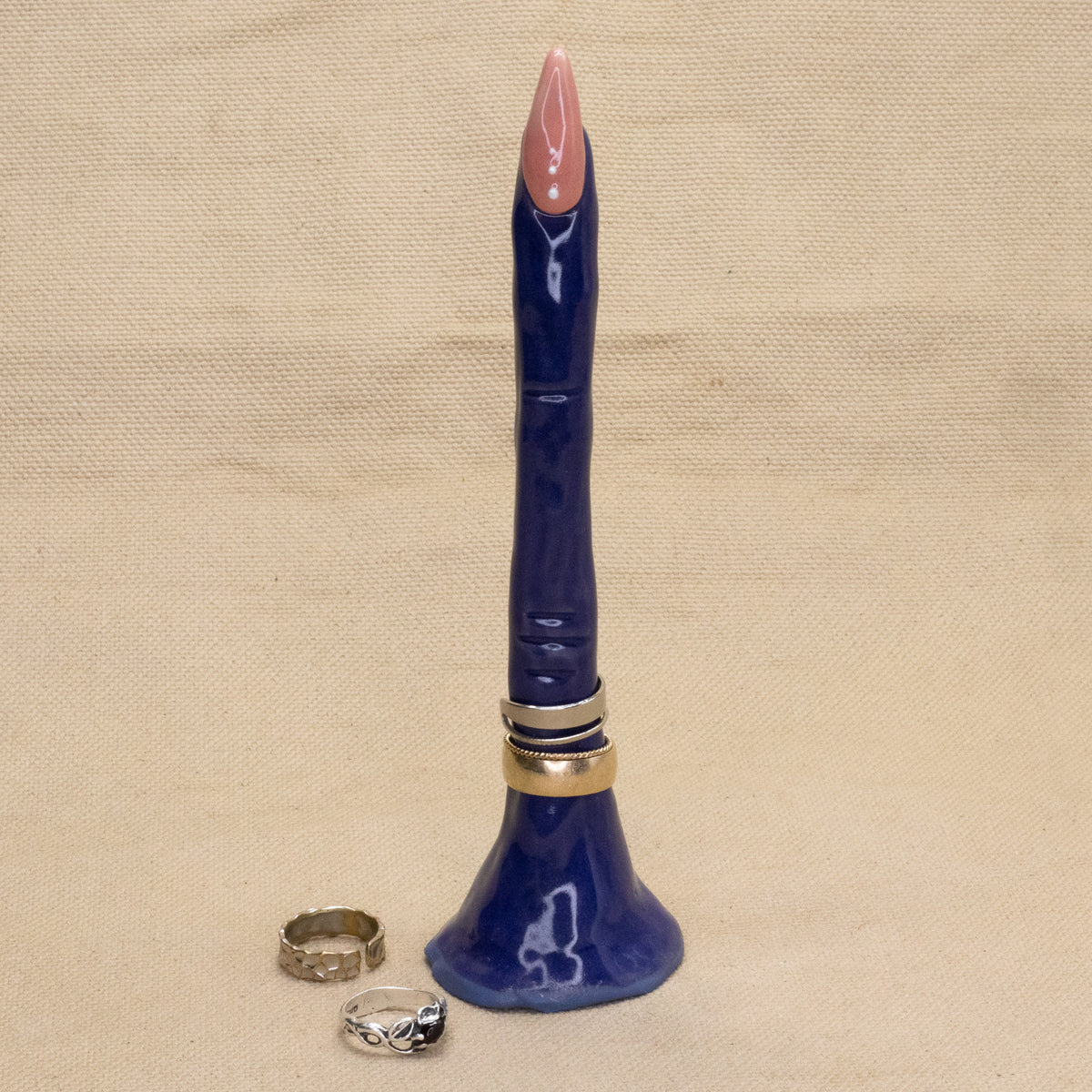 Purple Witch Finger Ring Holder by The Introverted Potter