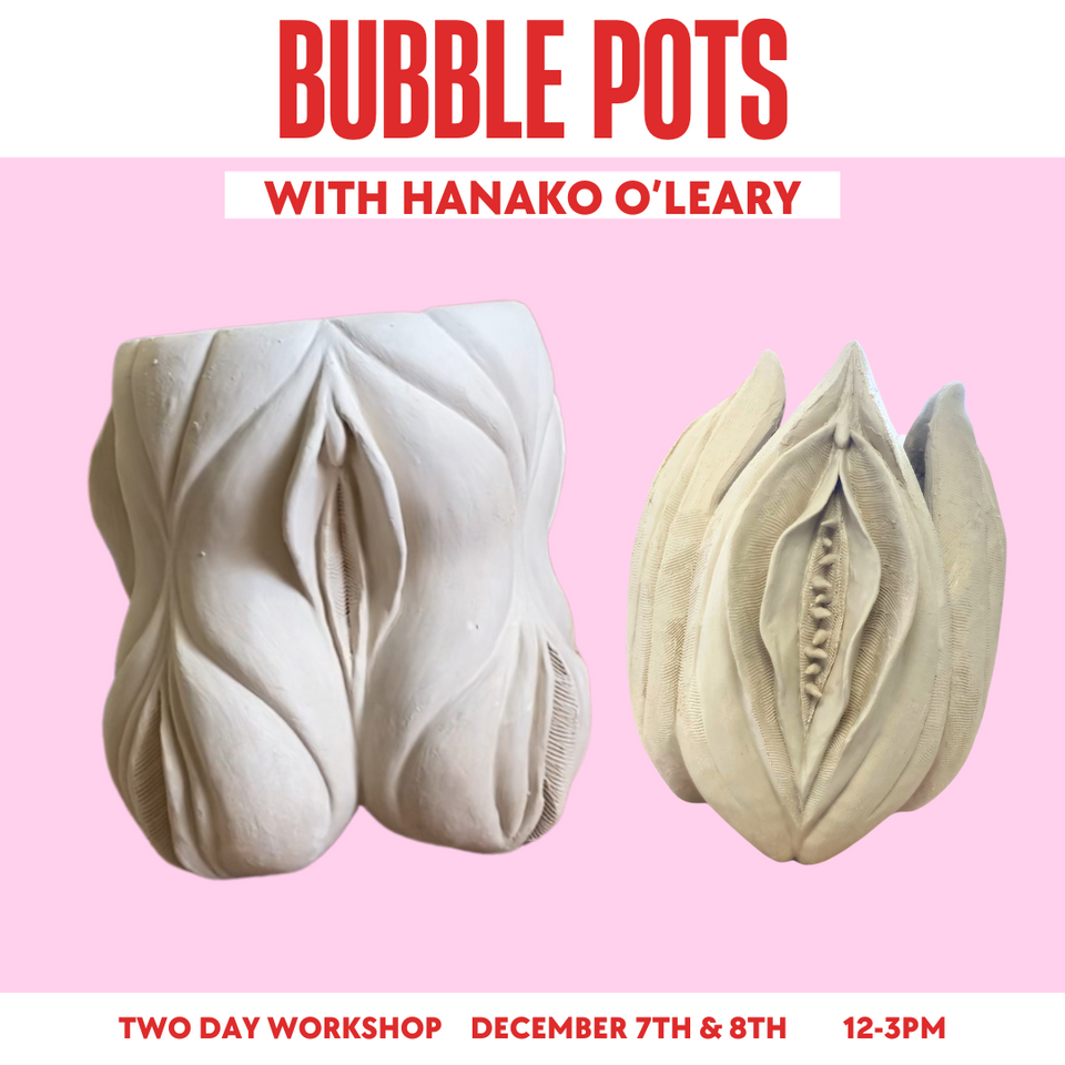 Bubble Pots with Hanako O&#39;Leary, December 7th and 8th from 12-3pm