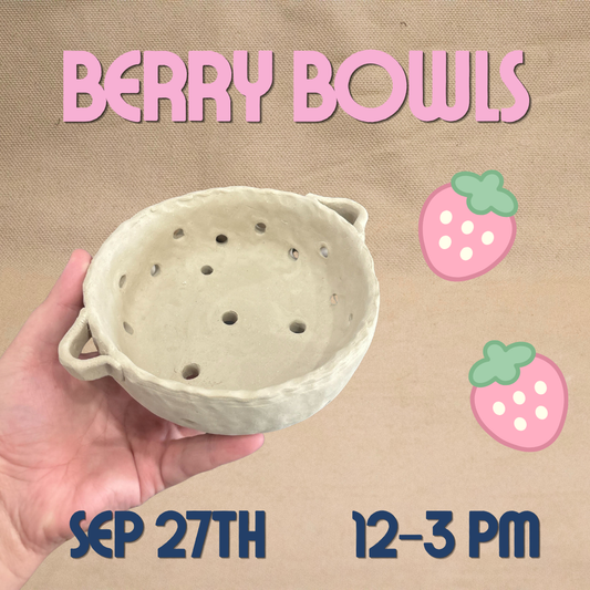 Berry Bowls with Jude, September 27th from 12pm - 3pm