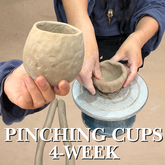 Pinching Cups: Summer 4 Week Class: Thursday Mornings, 9:30am - 12:30pm, June 4th - June 25th