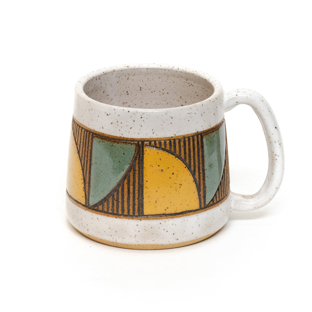Quad Mug (Wheat/Sage) by Sanctuary Ceramics