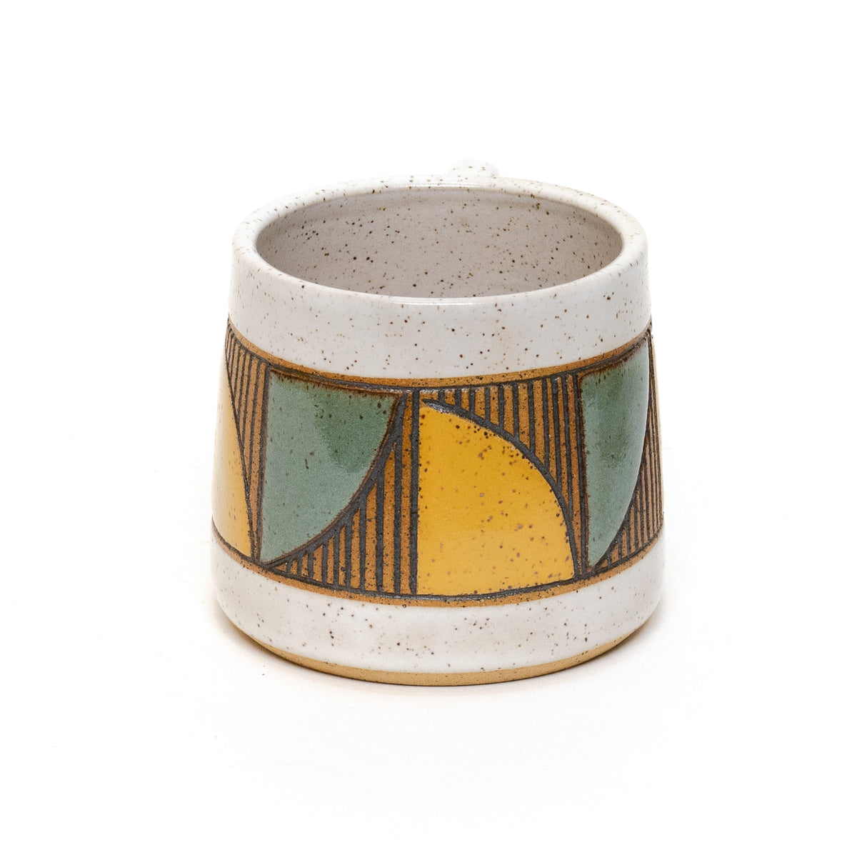 Quad Mug (Wheat/Sage) by Sanctuary Ceramics