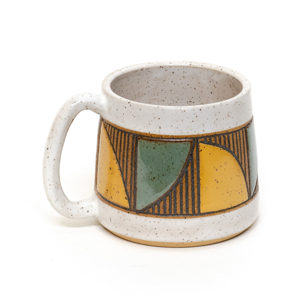 Quad Mug (Wheat/Sage) by Sanctuary Ceramics