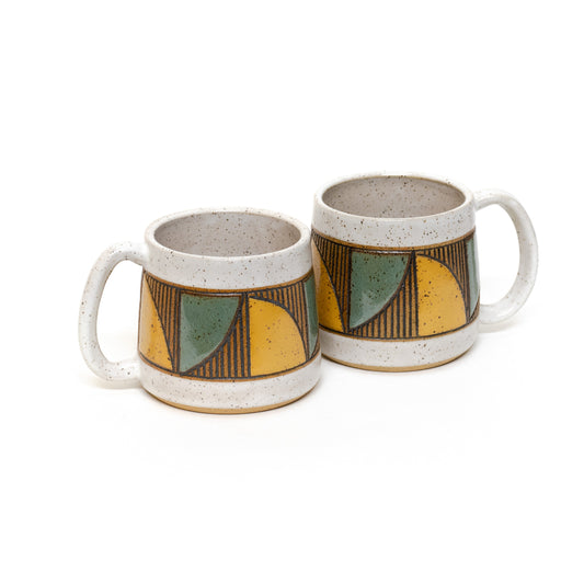 Quad Mug (Wheat/Sage) by Sanctuary Ceramics