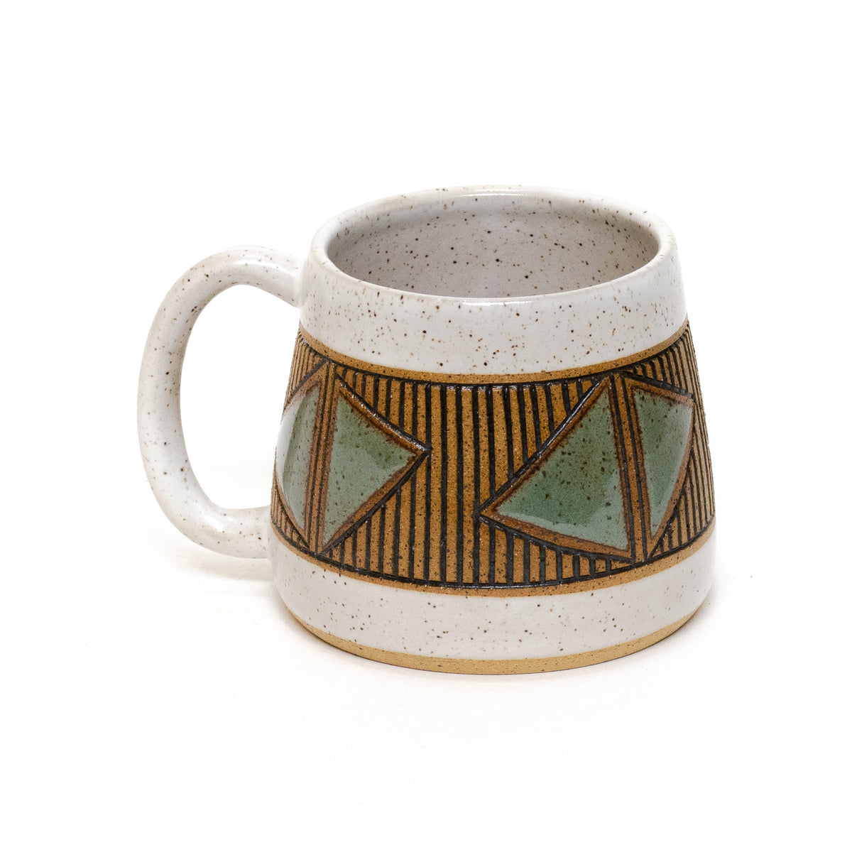 Hourglass Mug (Sage) by Sanctuary Ceramics