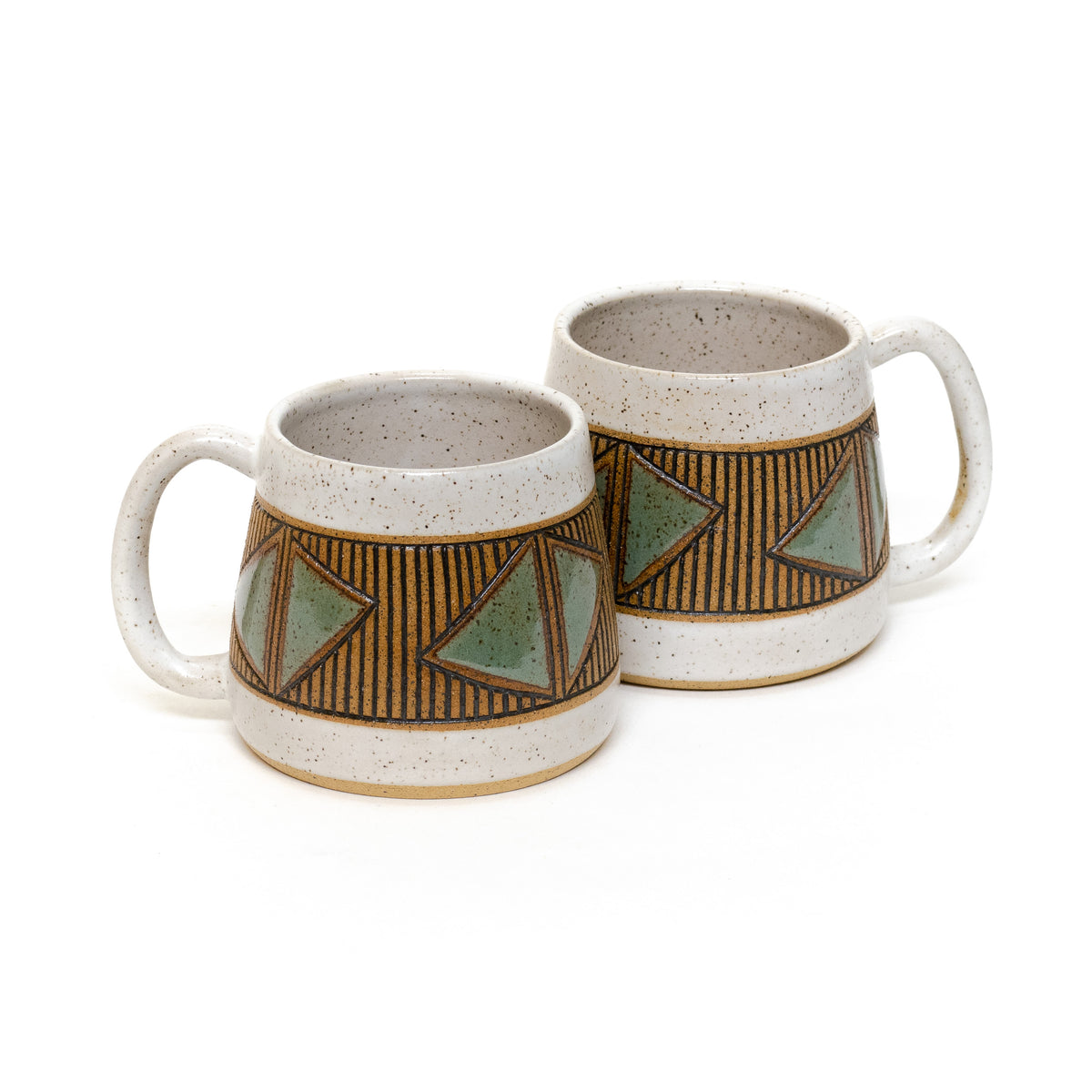 Hourglass Mug (Sage) by Sanctuary Ceramics