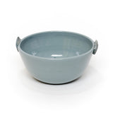 Medium Blue Porcelain Bowl by Coco Spadoni