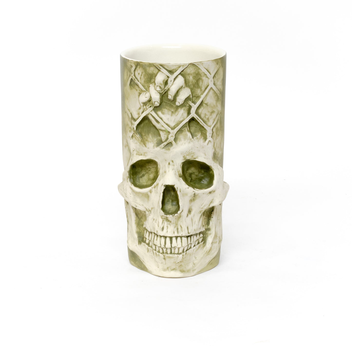 No More Caged Children Vase by Juan Barroso