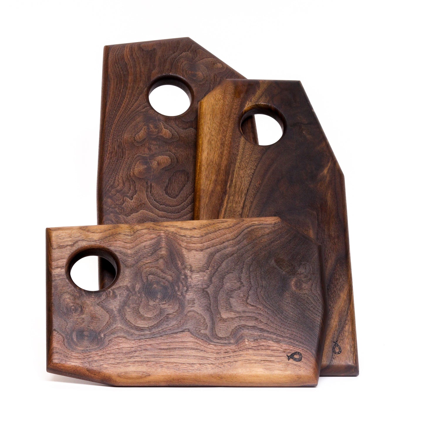 Holey Walnut Cheese Board by Ruby Pear Woodworks