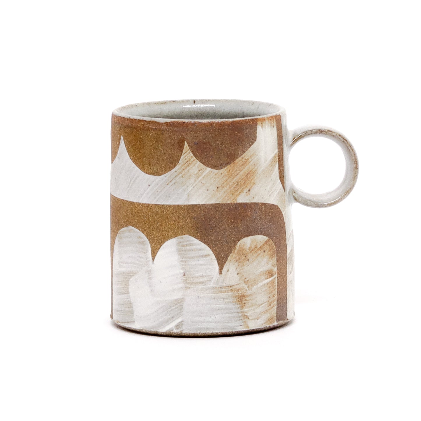 Tall White Shapes Mugs by Sarah Steininger Leroux