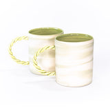 Twisted Handle Mug by Saori M Stoneware