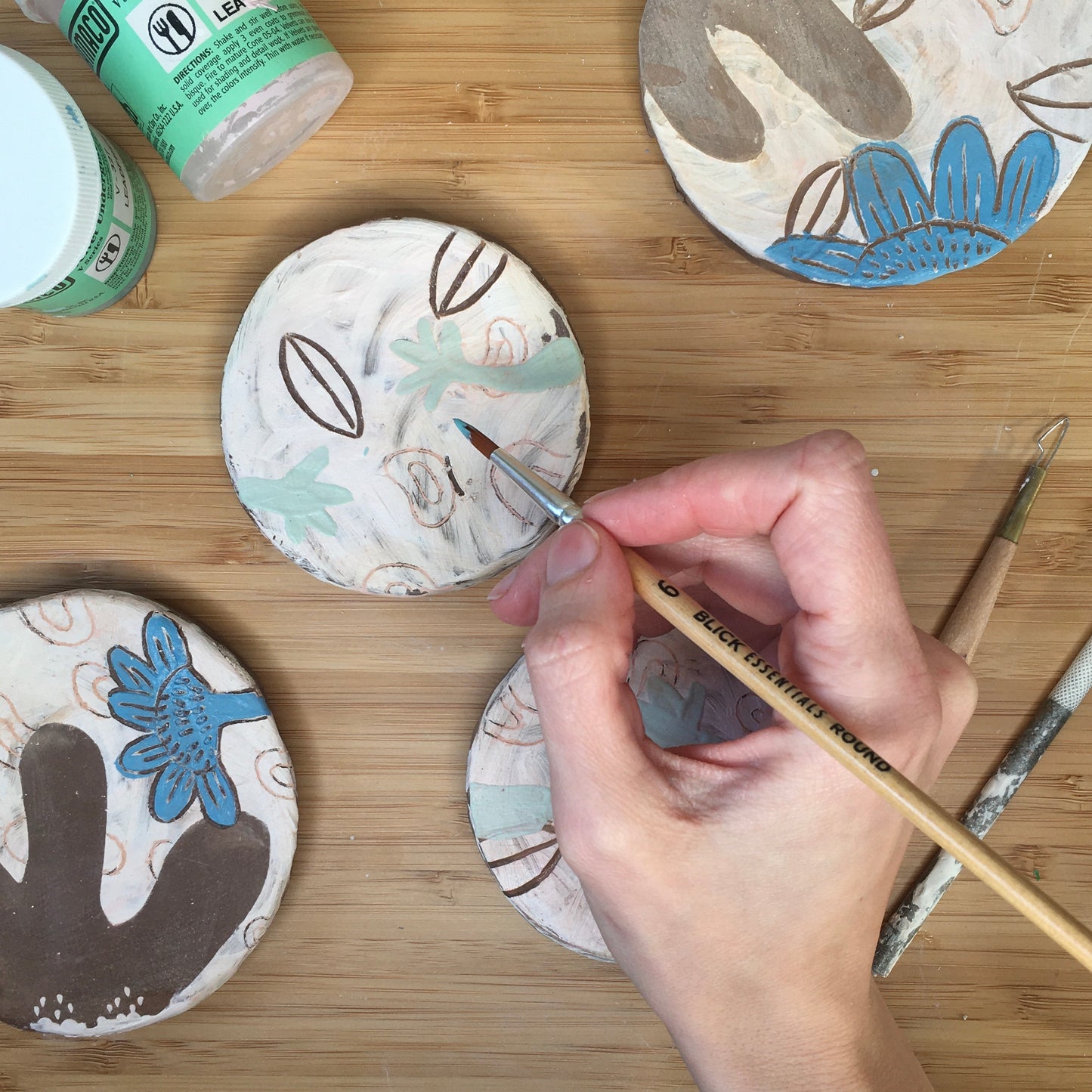 Surface Decoration Exploration, 4 Week Class: Monday Evenings, 6:30pm - 9:30pm, April 20th - May 11th