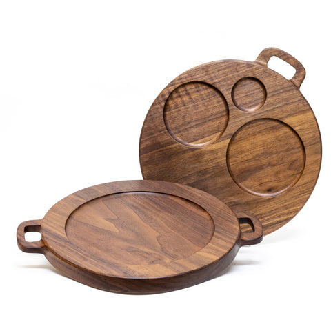 Circles Walnut Charcuterie Board by Ruby Pear Woodworks