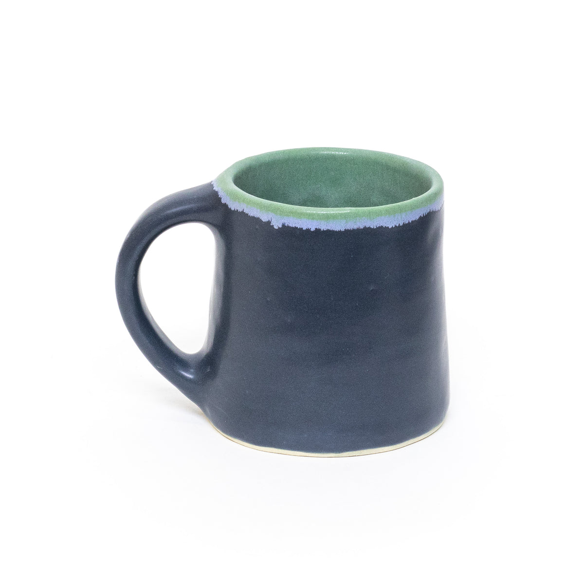Charcoal and Light Green Mug by Stacey Schultz