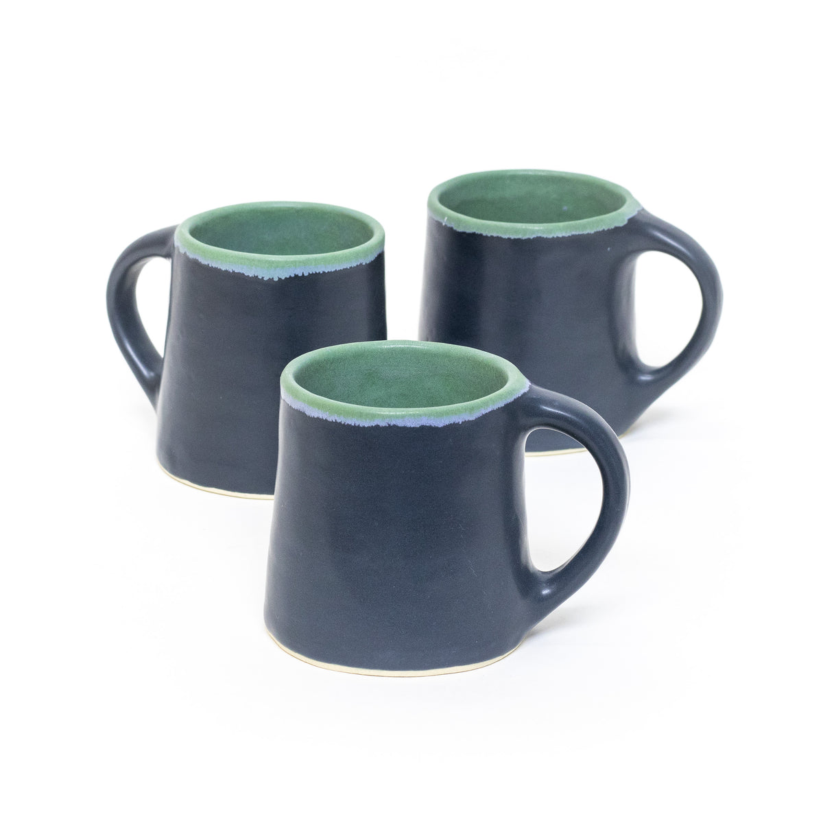 Charcoal and Light Green Mug by Stacey Schultz