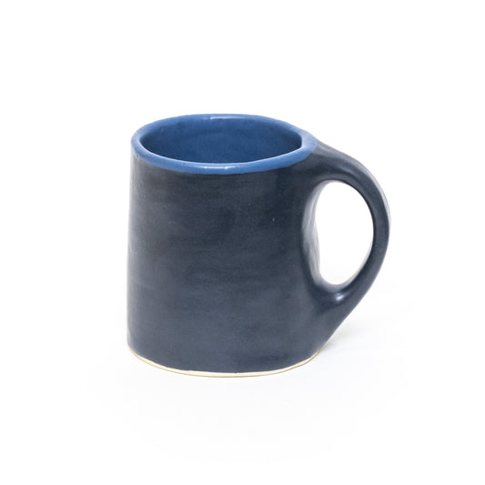 Charcoal and Blue Mug by Stacey Schultz