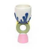 Blue Coral Goblet by Beanstalk Ceramics