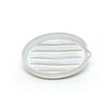 White Soap Dish by Song Pottery