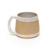 White Maze Mug by Sanctuary Ceramics